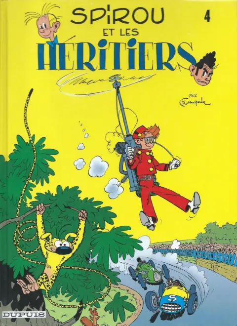 Couverture de l'album Spirou et Fantasio Tome 4 Spirou et les héritiers