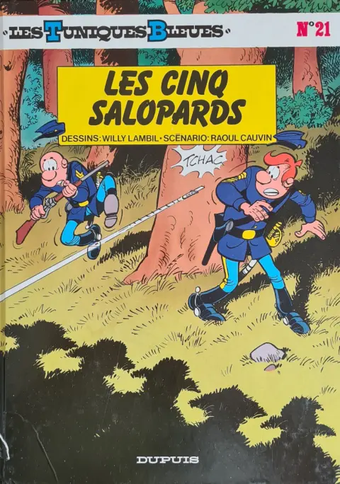 Couverture de l'album Les Tuniques Bleues Tome 21 Les cinq salopards