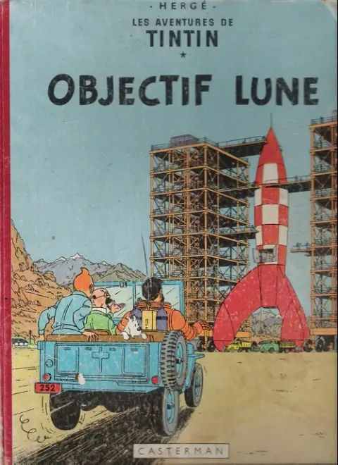 Couverture de l'album Tintin Tome 16 Objectif Lune