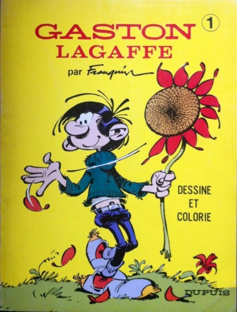 Couverture de l'album Gaston Tome 1 Gaston Lagaffe par Franquin - Dessine et colorie