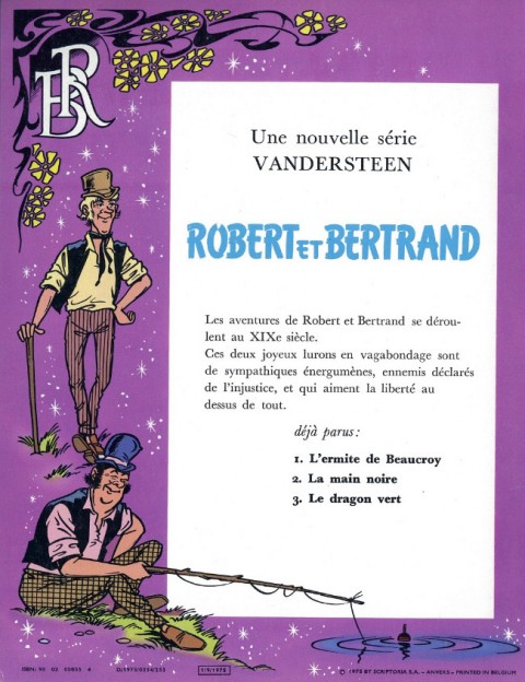 Verso de l'album Robert et Bertrand Tome 3 Le dragon vert