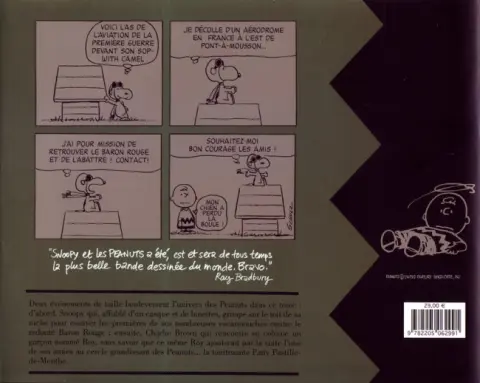 Verso de l'album Snoopy & Les Peanuts Tome 8 1965 - 1966
