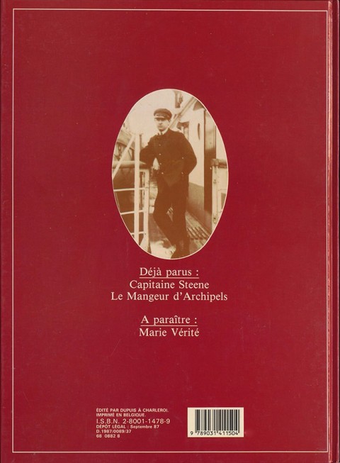 Verso de l'album Théodore Poussin Tome 2 Le Mangeur d'Archipels