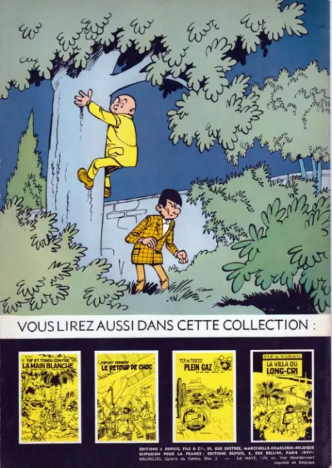 Verso de l'album Tif et Tondu Tome 9 Choc au Louvre