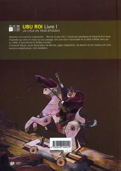 Verso de l'album Ubu roi Tome 1