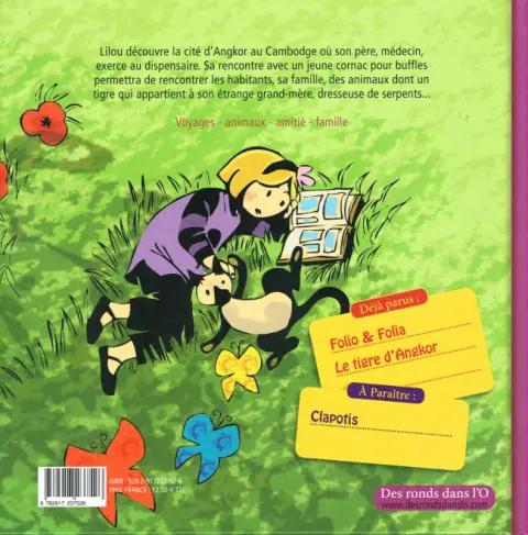 Verso de l'album Une aventure de Lilou Tome 2 Le Tigre d'Angkor