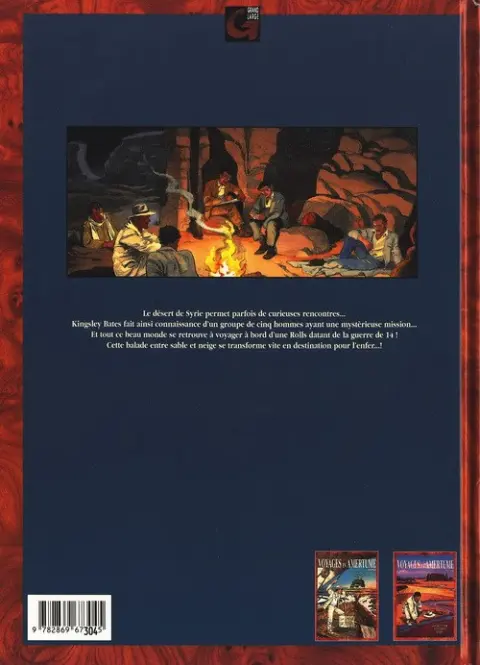 Verso de l'album Voyages en Amertume Tome 3 Sable et neige