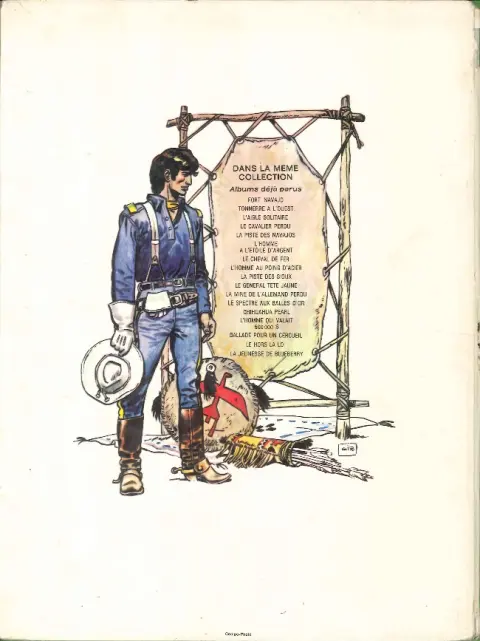 Verso de l'album La Jeunesse de Blueberry Tome 1