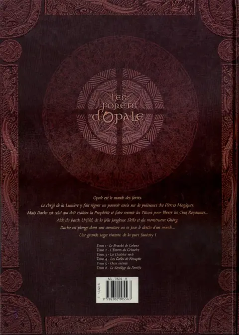 Verso de l'album Les Forêts d'Opale Tome 6 Le sortilège du pontife