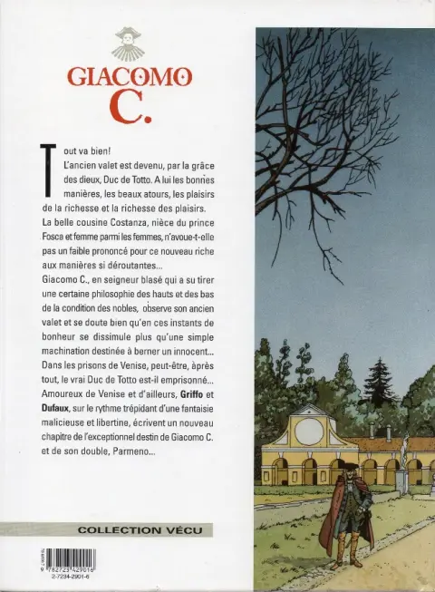 Verso de l'album Giacomo C. Tome 5 Pour l'amour d'une cousine