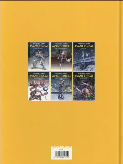 Verso de l'album Avant l'Incal Tome 2 Détective privé de classe R