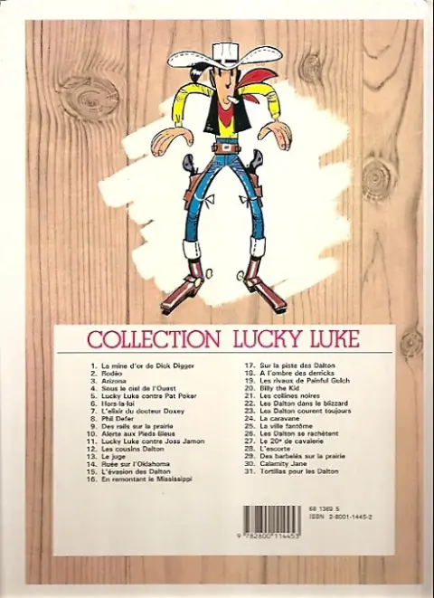 Verso de l'album Lucky Luke Tome 5 Lucky Luke contre Pat Poker