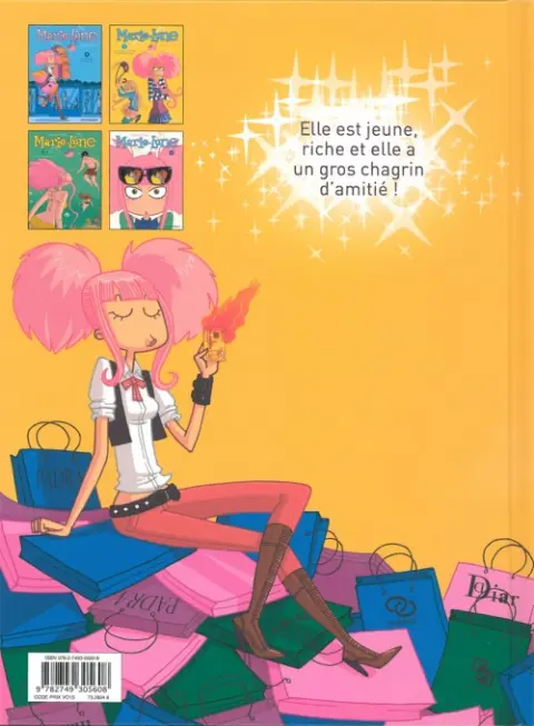 Verso de l'album Marie-Lune Tome 2 Au secours, j'ai perdu ma meilleure amie !