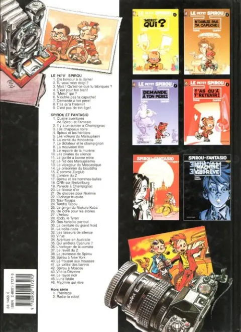 Verso de l'album Le Petit Spirou Tome 1 Dis bonjour à la dame !
