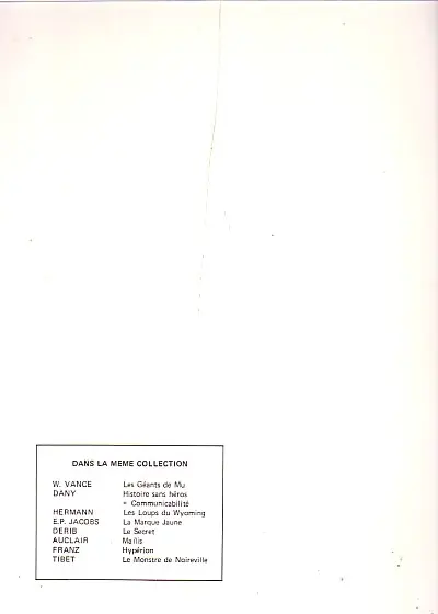 Verso de l'album Simon du Fleuve Tome 3 Maïlis
