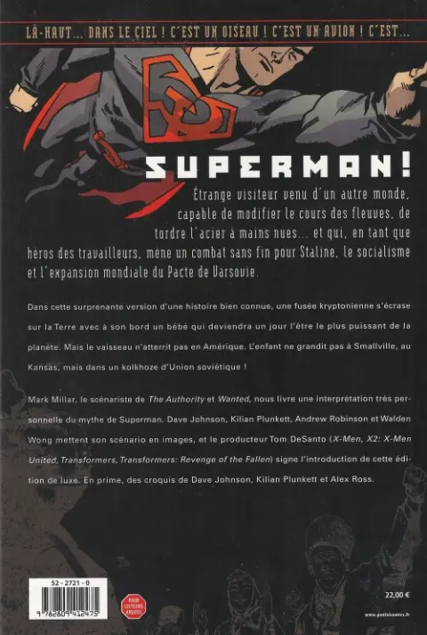 Verso de l'album Superman - Red Son