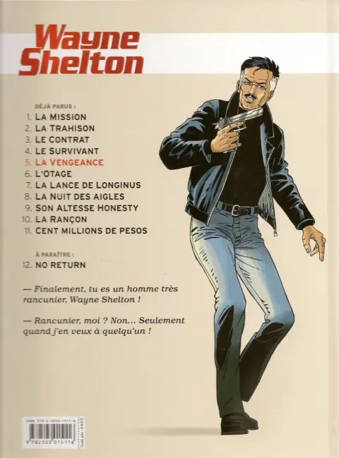 Verso de l'album Wayne Shelton Tome 5 La vengeance