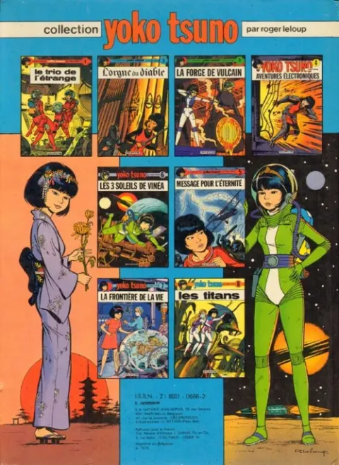 Verso de l'album Yoko Tsuno Tome 1 Le trio de l'étrange