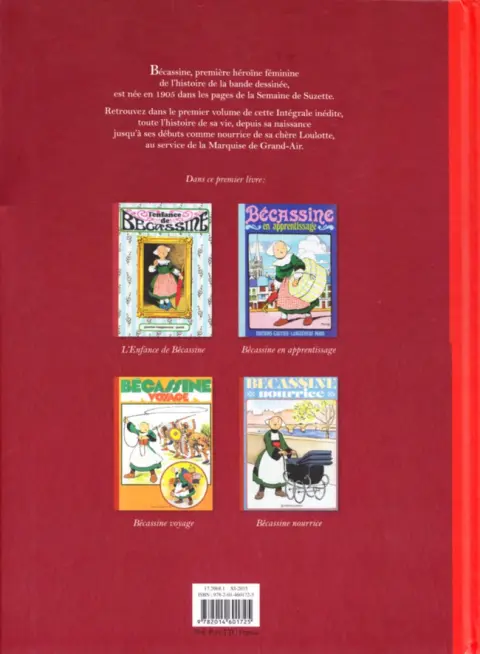 Verso de l'album Bécassine L'Intégrale Livre I