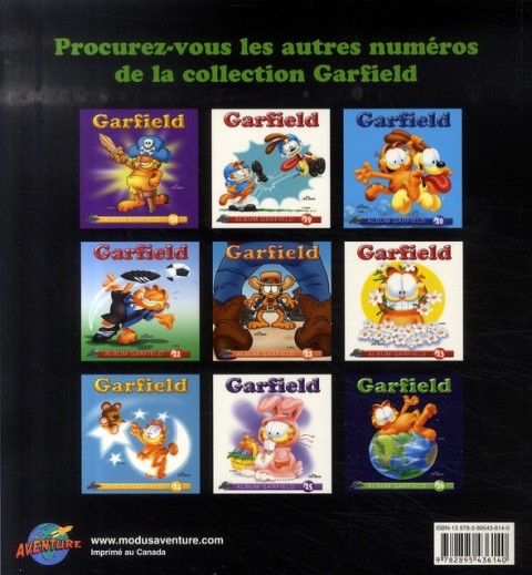 Verso de l'album Garfield #27