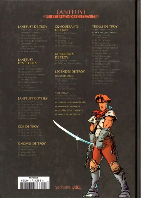 Verso de l'album Lanfeust et les mondes de Troy Tome 47 Trolls de Troy - Le scalp du vénérable