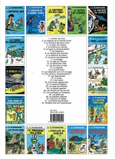 Verso de l'album Le Scrameustache Tome 32 Tempête chez les Figueuleuses