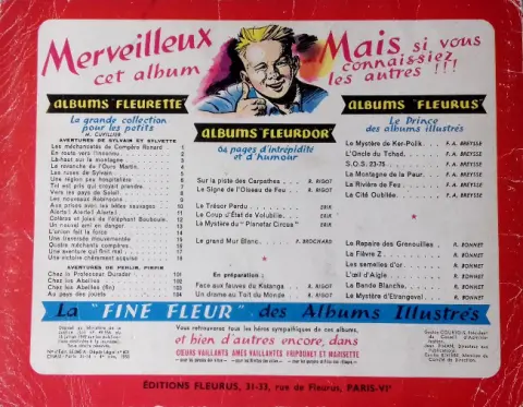 Verso de l'album Sylvain et Sylvette Tome 17 Une aventure qui finit mal