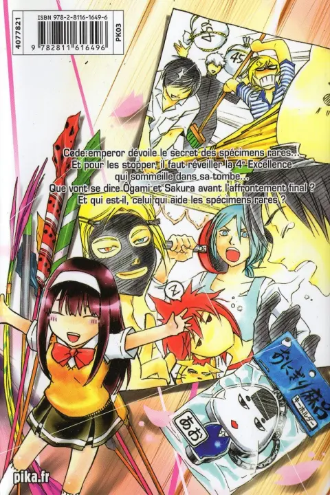 Verso de l'album Code : Breaker 24