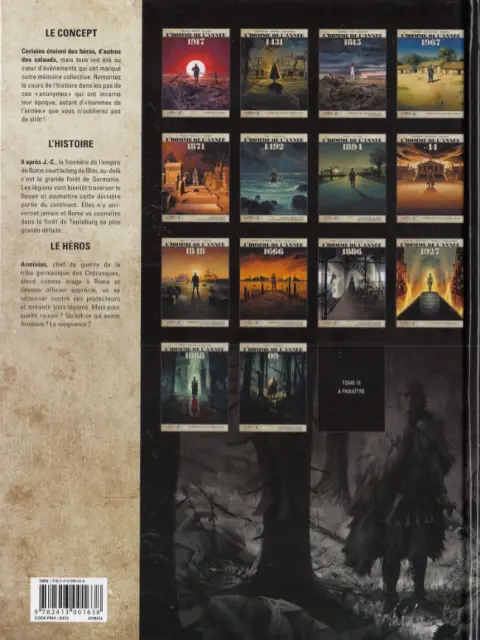 Verso de l'album L'Homme de l'année Tome 14 09
