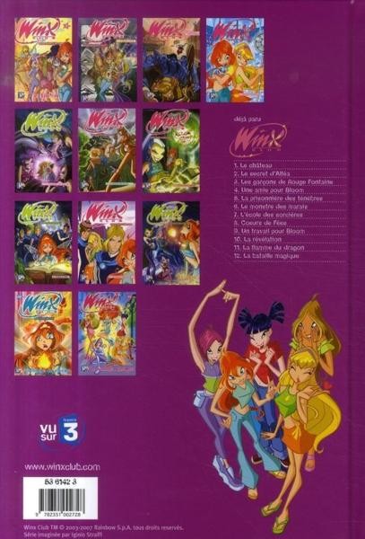 Verso de l'album Winx Club Tome 12 La bataille magique