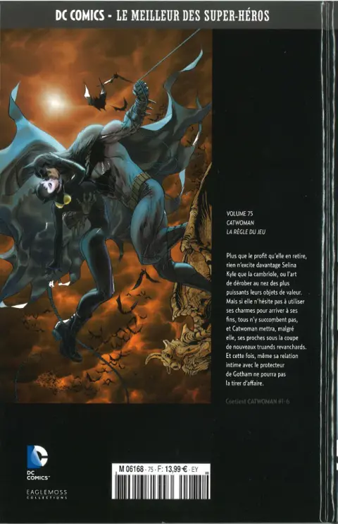 Verso de l'album DC Comics - Le Meilleur des Super-Héros Volume 75 Catwoman - La Règle du Jeu