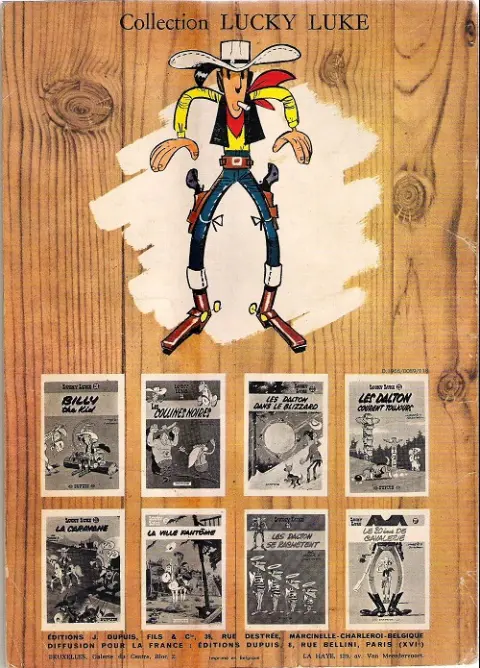 Verso de l'album Lucky Luke Tome 25 La ville fantôme