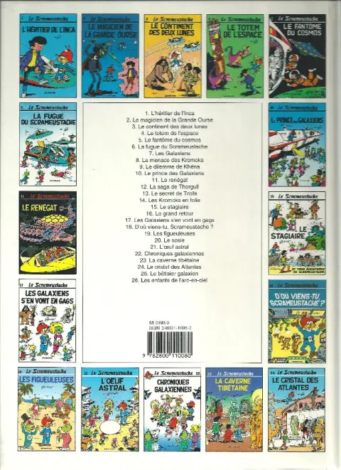 Verso de l'album Le Scrameustache Tome 12 La Saga de Thorgull