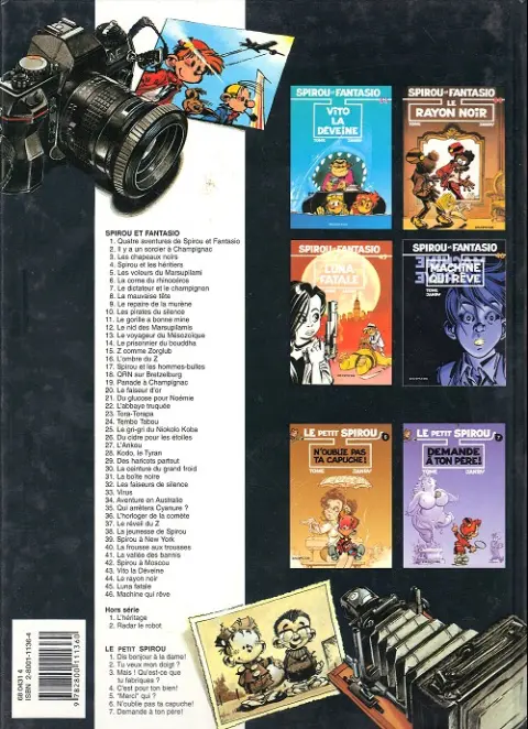 Verso de l'album Spirou et Fantasio Tome 35 Qui arrêtera cyanure ?