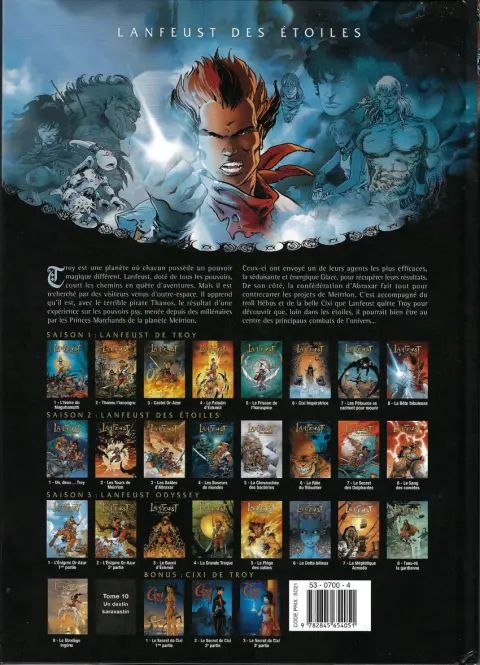 Verso de l'album Lanfeust des Étoiles Tome 2 Les tours de Meirrion