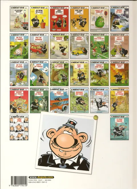 Verso de l'album L'Agent 212 Tome 14 Sauté de poulet