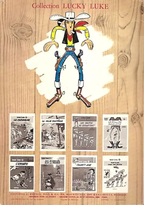 Verso de l'album Lucky Luke Tome 16 En remontant le Mississipi