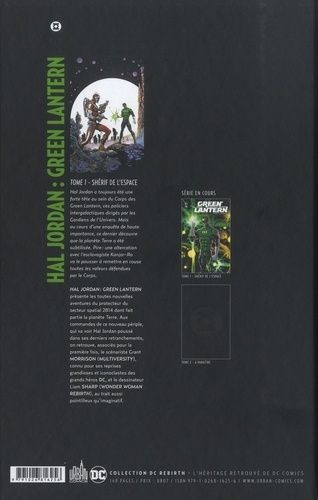 Verso de l'album Hal Jordan : Green lantern Tome 1 Shérif de l'espace