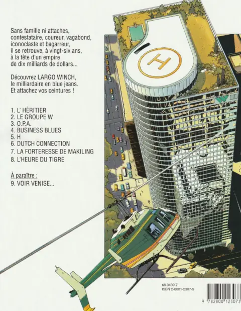 Verso de l'album Largo Winch Tome 7 La forteresse de Makiling