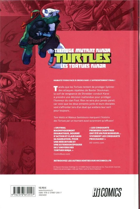 Verso de l'album Teenage Mutant Ninja Turtles - Les Tortues Ninja Tome 9 Vengeance seconde partie
