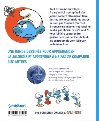 Verso de l'album Grandir avec les Schtroumpfs Tome 5 Le Schtroumpf qui trouvait tout injuste