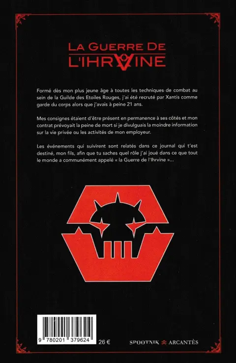 Verso de l'album La Guerre de l'Ihrvine
