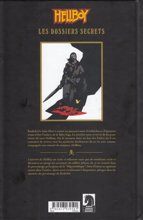 Verso de l'album Les Dossiers secrets de Hellboy 2 Koshchei
