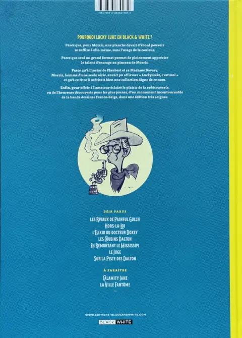 Verso de l'album Lucky Luke Tome 17 Sur la piste des Dalton