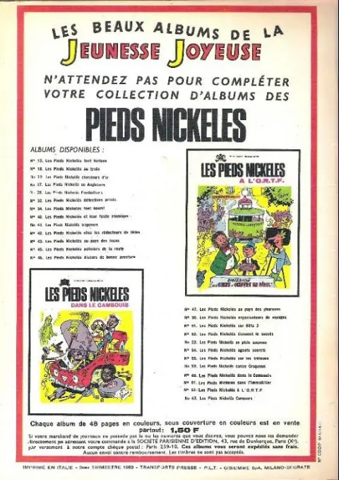 Verso de l'album Bibi Fricotin 2e Série - Societé Parisienne d'Edition Tome 57 Bibi Fricotin et le dernier des Mohicans