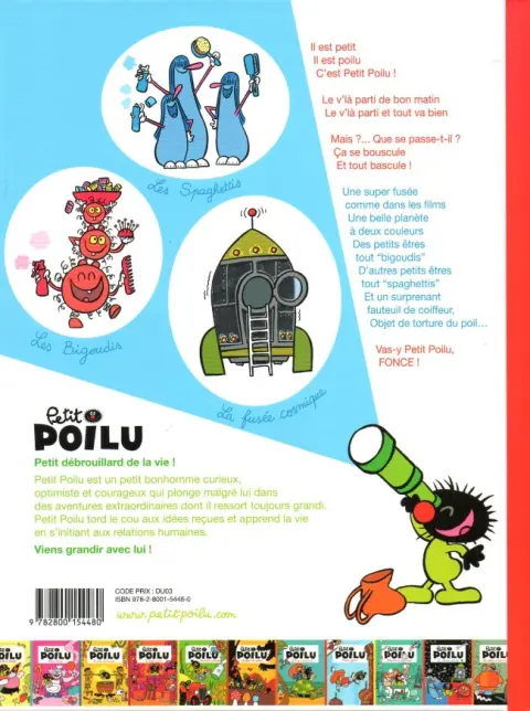 Verso de l'album Petit Poilu Tome 12 La planète Coif'tif