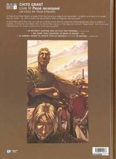 Verso de l'album Chito Grant Tome 3 Passé recomposé