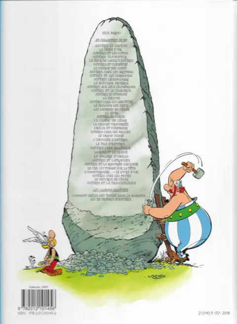 Verso de l'album Astérix Tome 13 Astérix et le chaudron