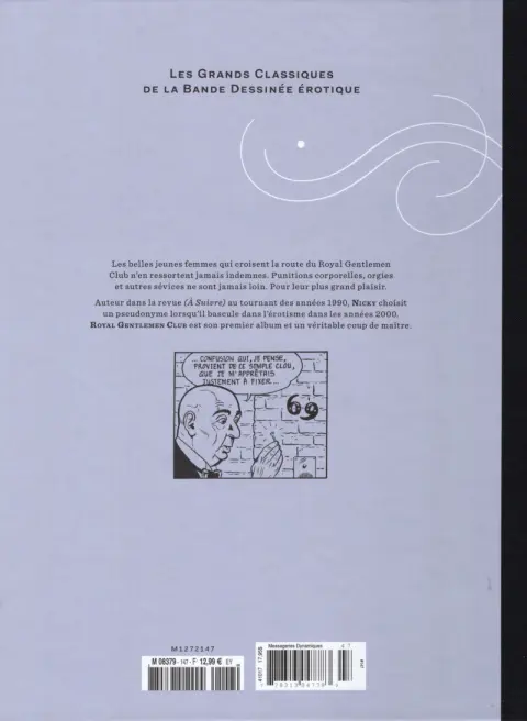 Verso de l'album Les Grands Classiques de la Bande Dessinée Érotique - La Collection Tome 147 Royal gentlemen club - Tome 2