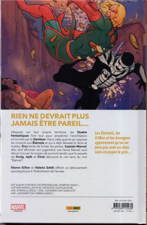 Verso de l'album A.X.E. Judgment Day Volume 3/3